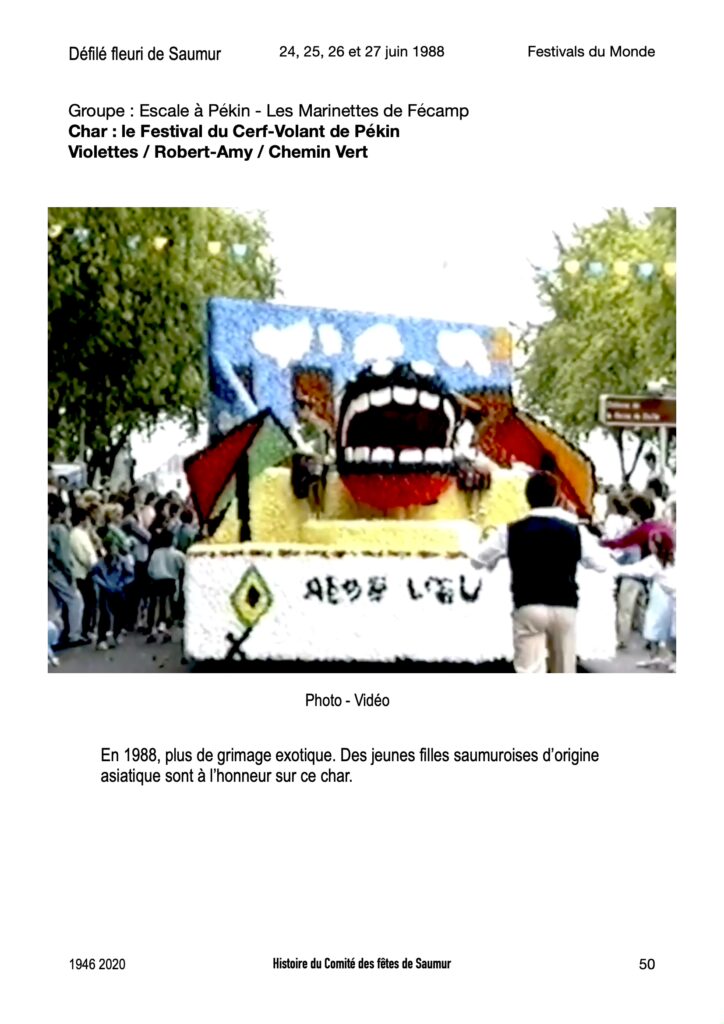 Saumur Mémoires de Fêtes - 1988