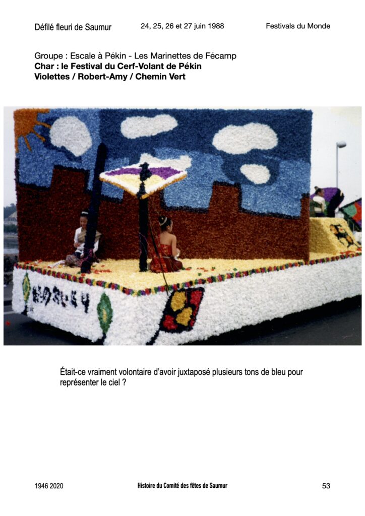 Saumur Mémoires de Fêtes - 1988