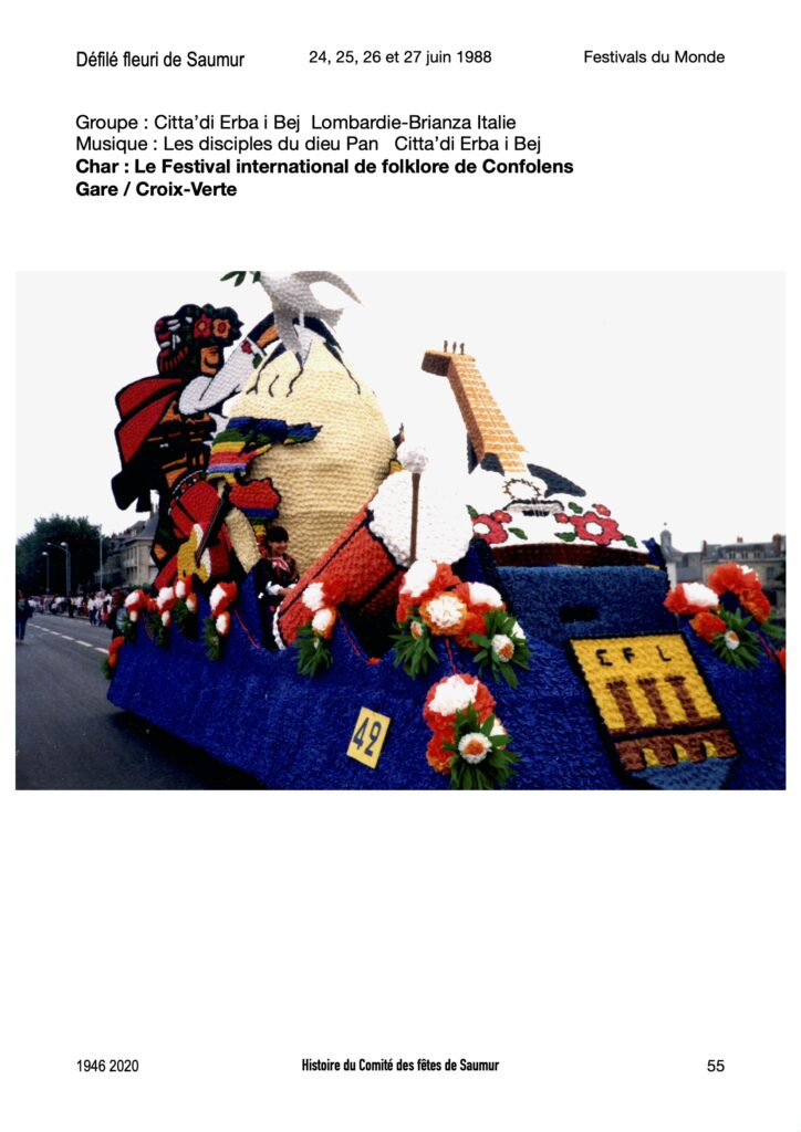 Saumur Mémoires de Fêtes - 1988