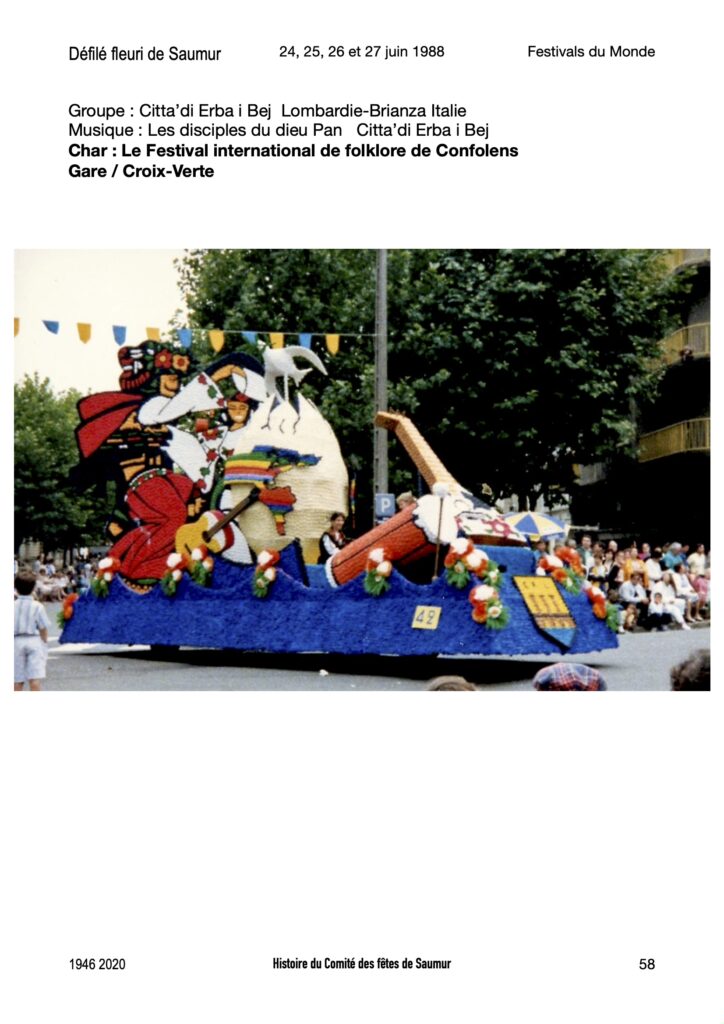 Saumur Mémoires de Fêtes - 1988