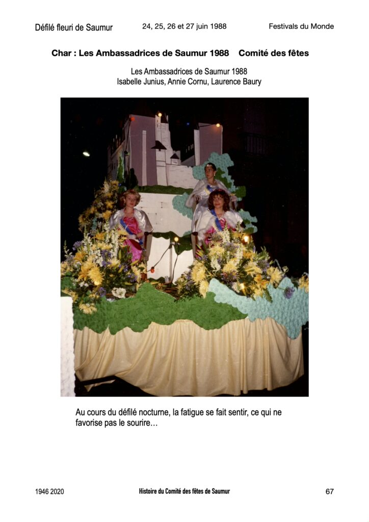 Saumur Mémoires de Fêtes - 1988