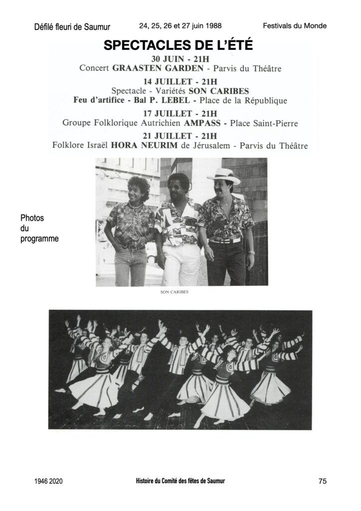Saumur Mémoires de Fêtes - 1988