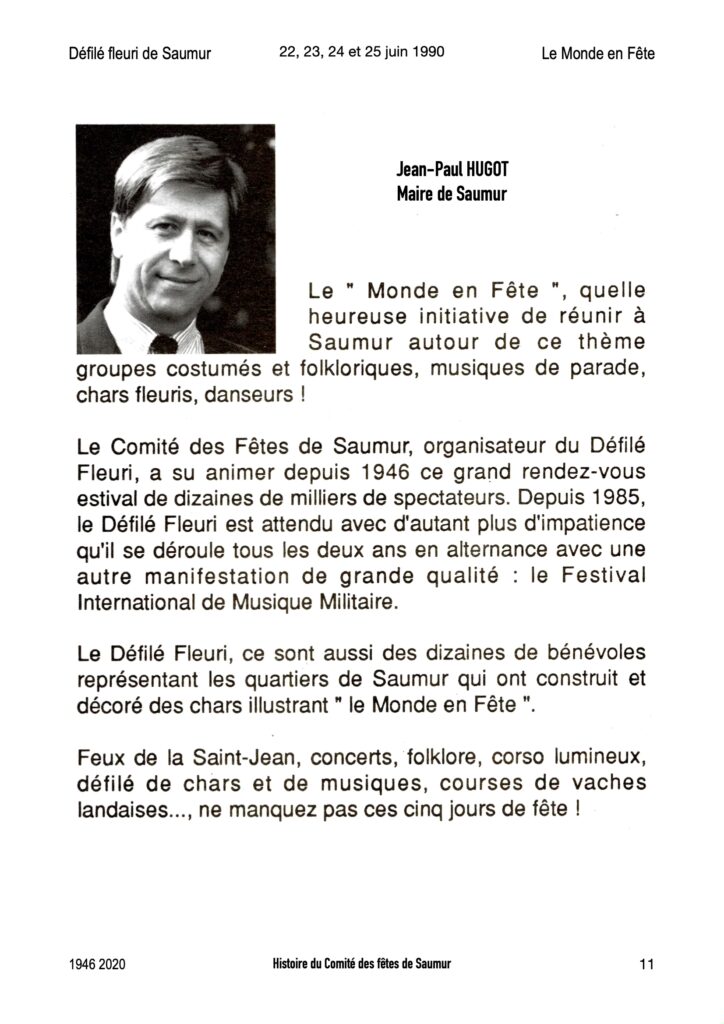 Saumur Mémoires de Fêtes - 1990
