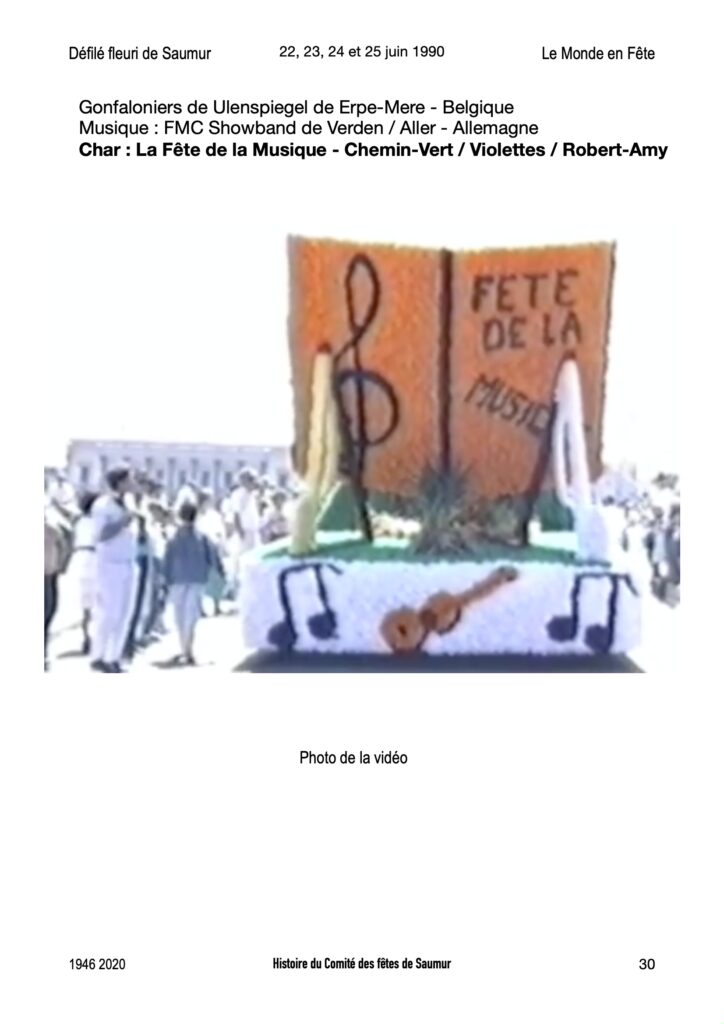 Saumur Mémoires de Fêtes - 1990