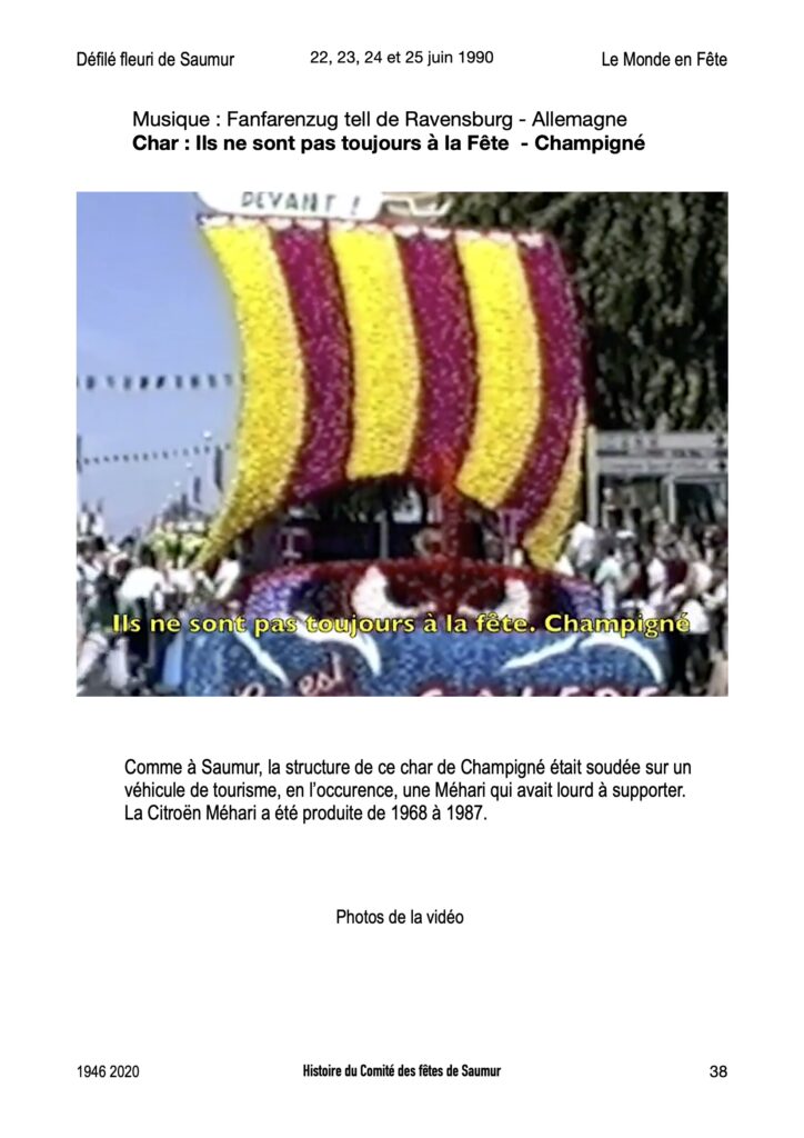 Saumur Mémoires de Fêtes - 1990