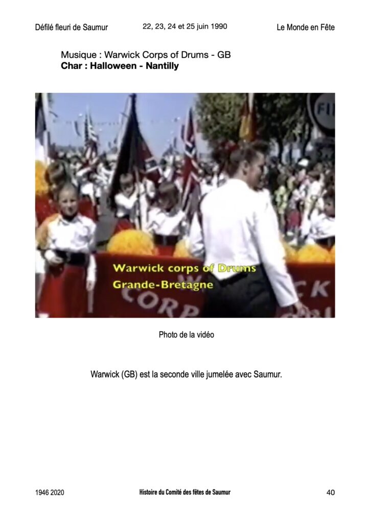 Saumur Mémoires de Fêtes - 1990