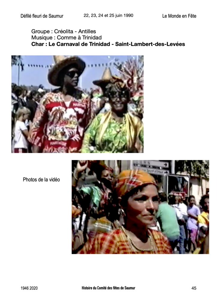 Saumur Mémoires de Fêtes - 1990