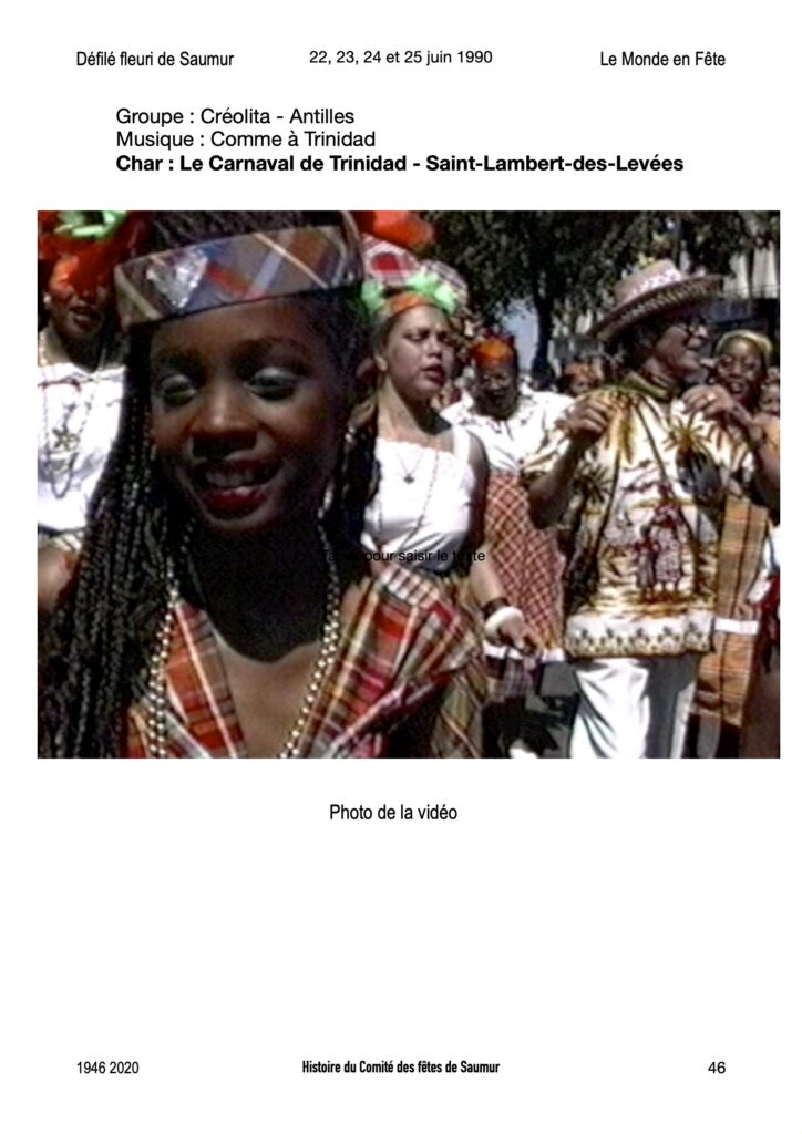 Saumur Mémoires de Fêtes - 1990