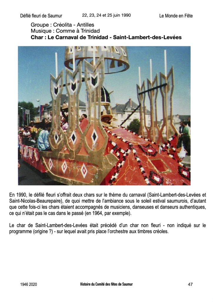 Saumur Mémoires de Fêtes - 1990