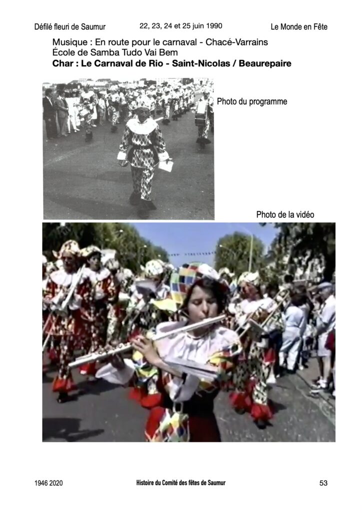 Saumur Mémoires de Fêtes - 1990