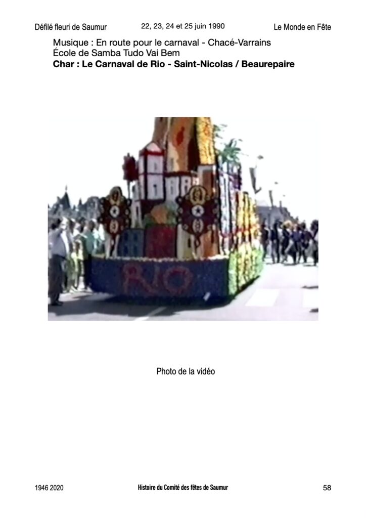 Saumur Mémoires de Fêtes - 1990