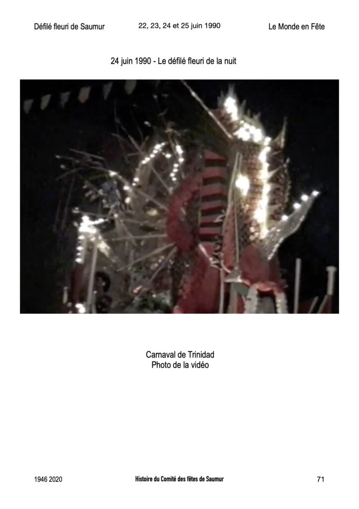 Saumur Mémoires de Fêtes - 1990
