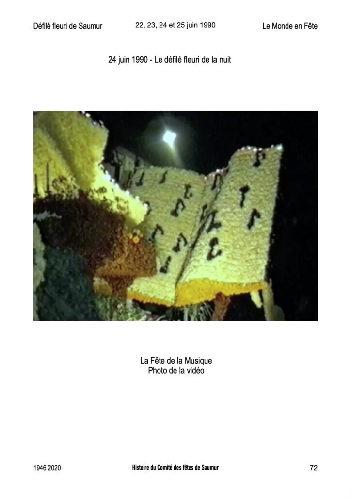 Saumur Mémoires de Fêtes - 1990