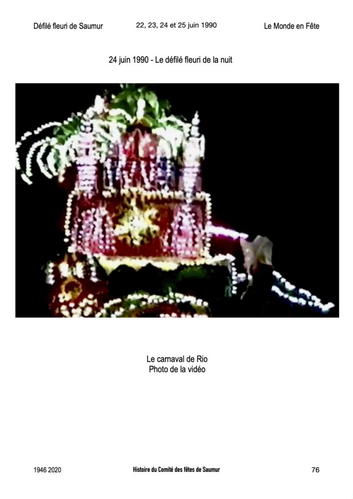 Saumur Mémoires de Fêtes - 1990