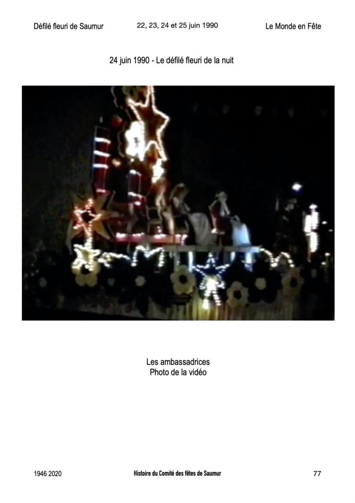 Saumur Mémoires de Fêtes - 1990