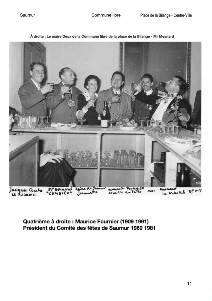 Saumur - Années 50 - La Commune libre de la place Bilange