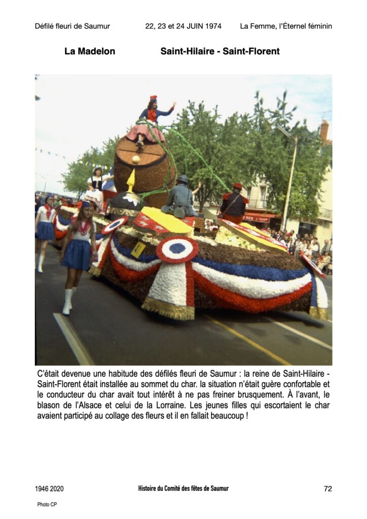 Saumur Mémoires de Fêtes - 1974