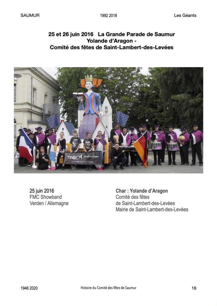 Saumur Mémoires de Fêtes - Les Géants