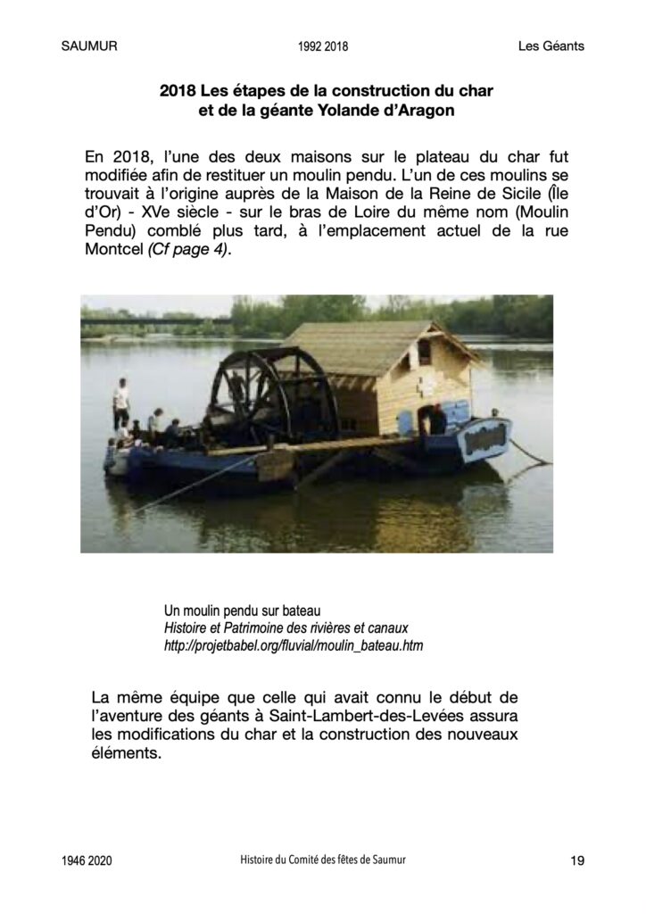 Saumur Mémoires de Fêtes - Les Géants