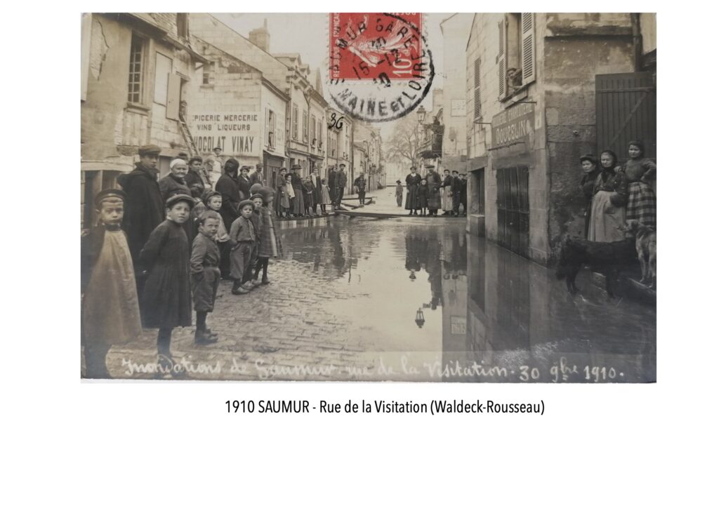 Saumur - 1910 - Crue de la Loire