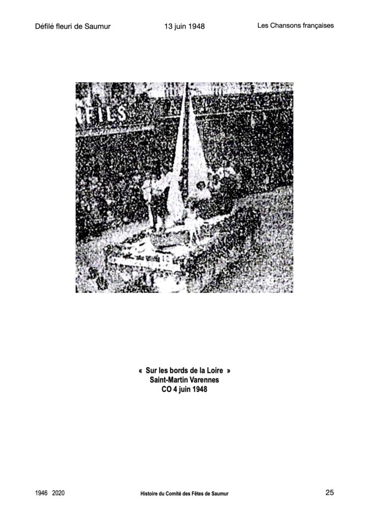 Saumur Mémoires de Fêtes - 1948