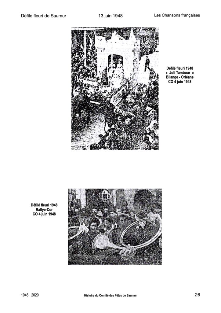 Saumur Mémoires de Fêtes - 1948