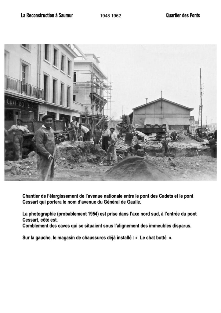 Saumur - La Reconstruction après la Seconde Guerre mondiale