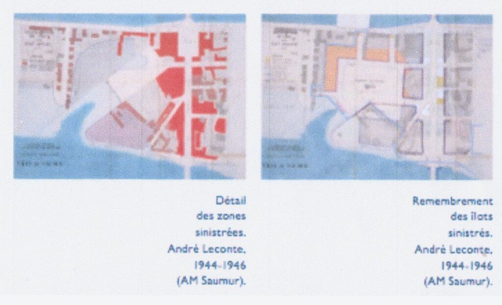 Saumur - La Reconstruction après la Seconde Guerre mondiale.