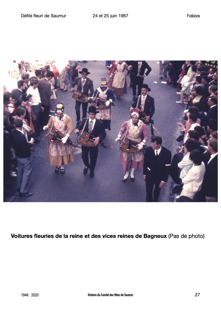 Saumur mémoires Fêtes - 1967