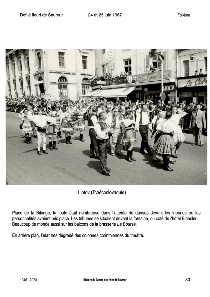 Saumur mémoires Fêtes - 1967