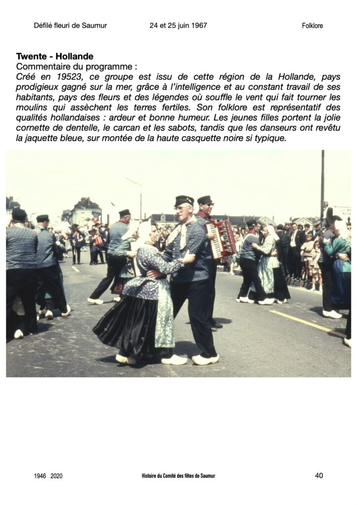 Saumur mémoires Fêtes - 1967