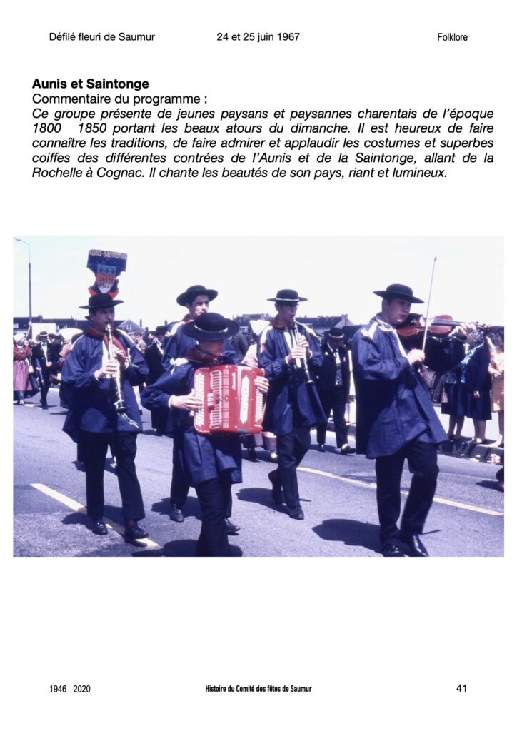 Saumur mémoires Fêtes - 1967