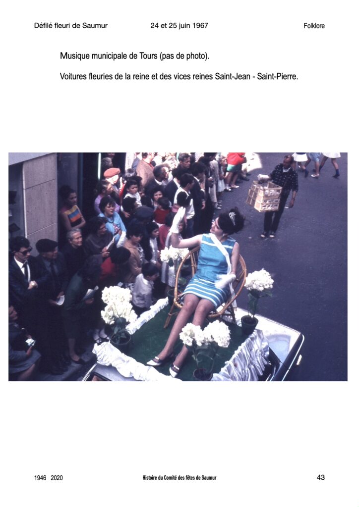 Saumur mémoires Fêtes - 1967