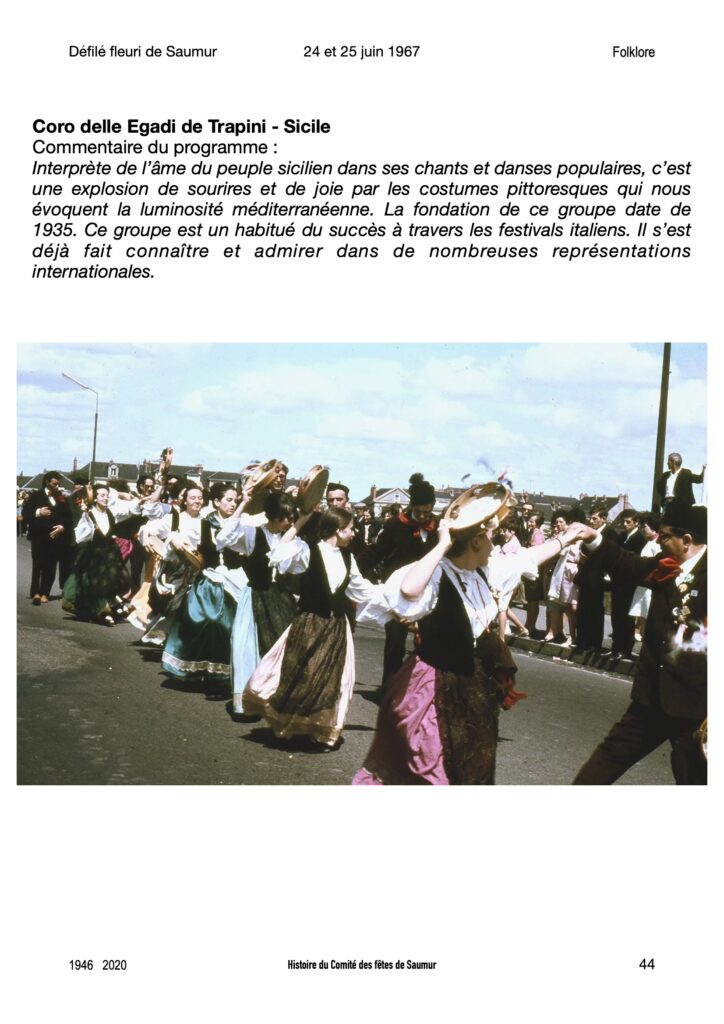 Saumur mémoires Fêtes - 1967