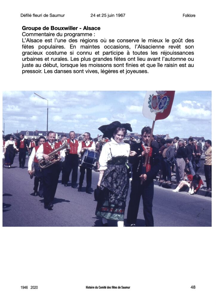 Saumur mémoires Fêtes - 1967