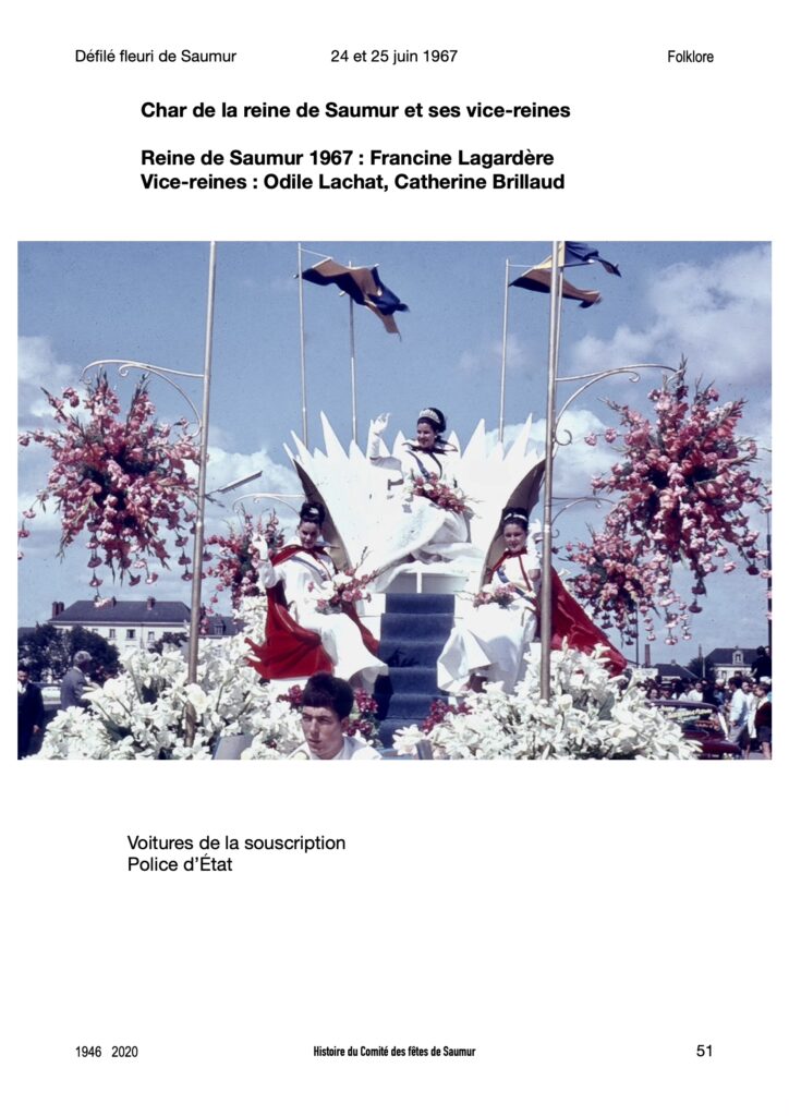 Saumur mémoires Fêtes - 1967