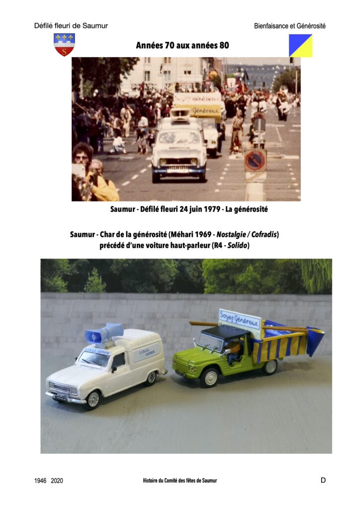 Saumur Mémoires de Fêtes - Générosité et bienfaisance
