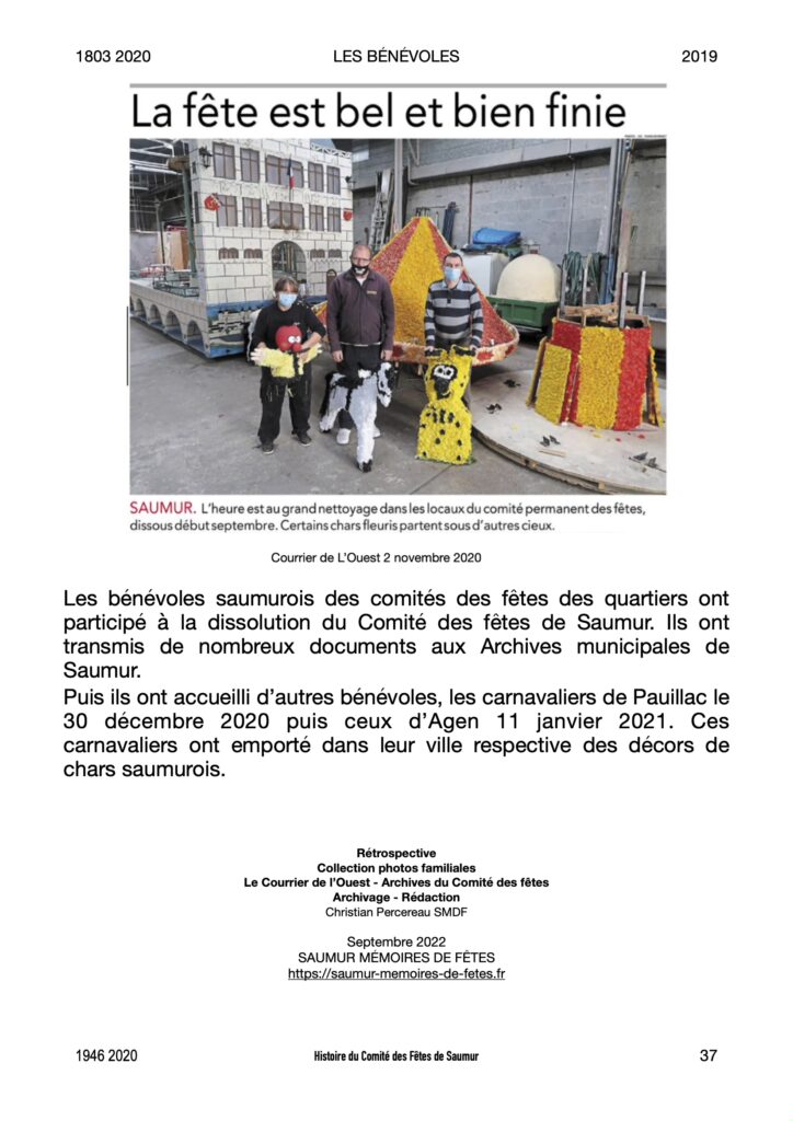 Saumur Mémoires de Fêtes