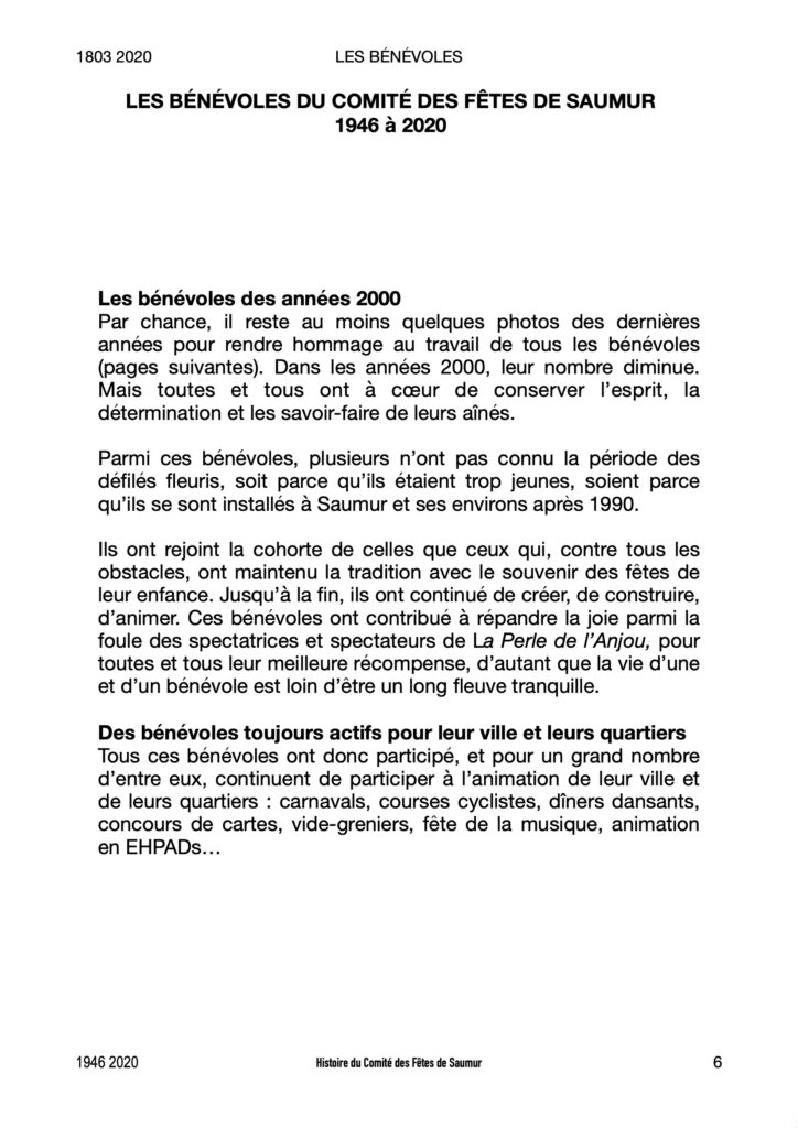 Saumur Mémoires de Fêtes