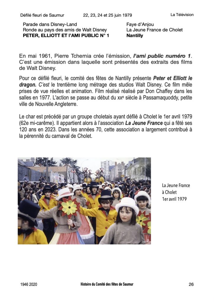 Saumur Mémoires de Fêtes - 1979