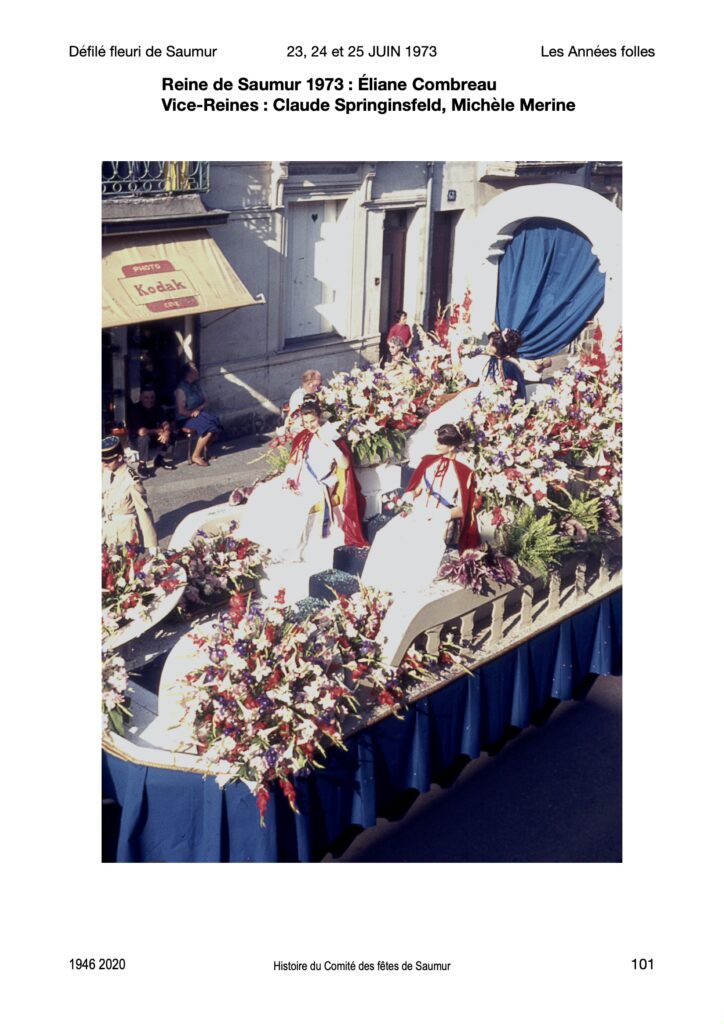 Saumur Mémoires de Fêtes - 1973