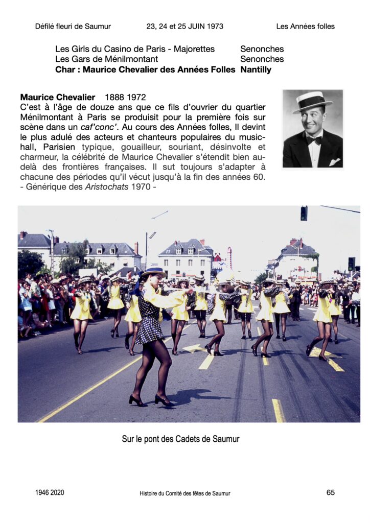 Saumur Mémoires de Fêtes - 1973
