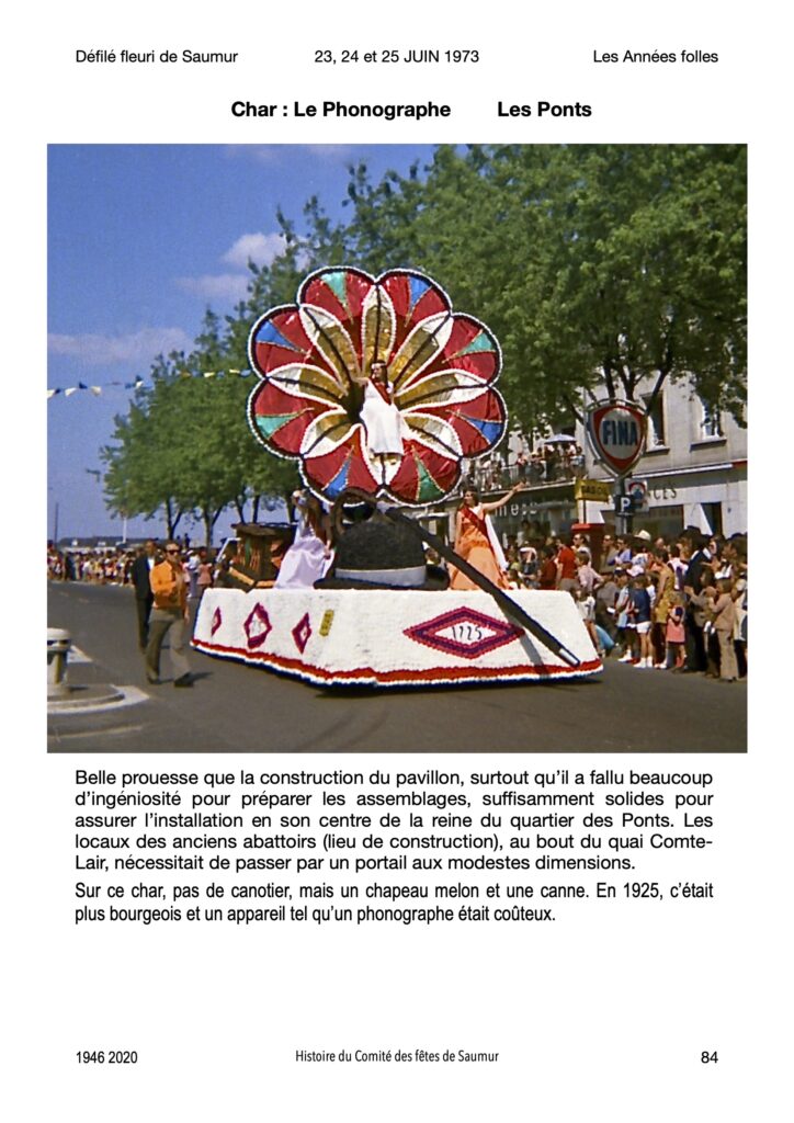 Saumur Mémoires de Fêtes - 1973