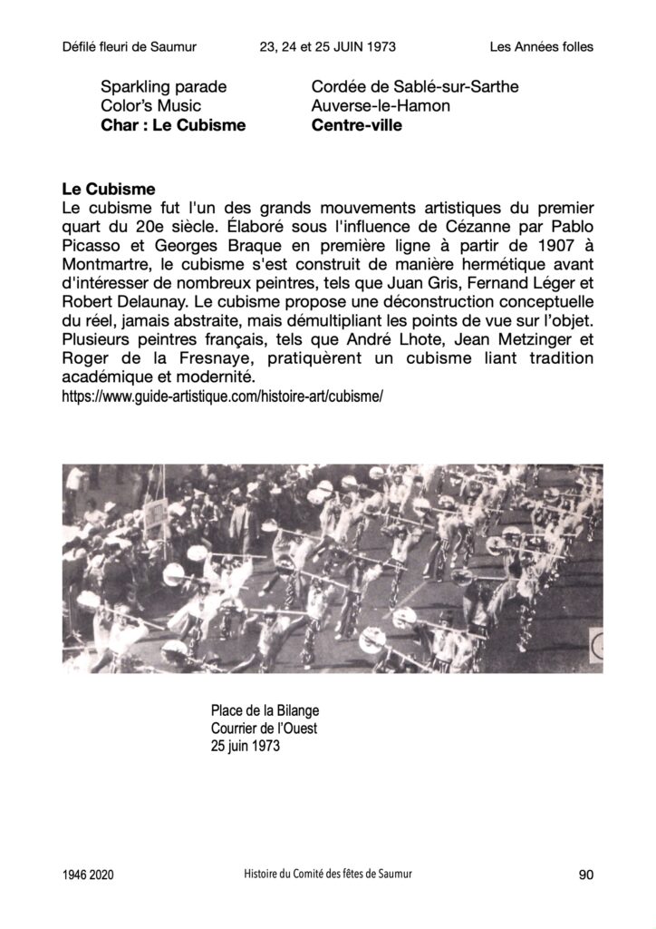 Saumur Mémoires de Fêtes - 1973