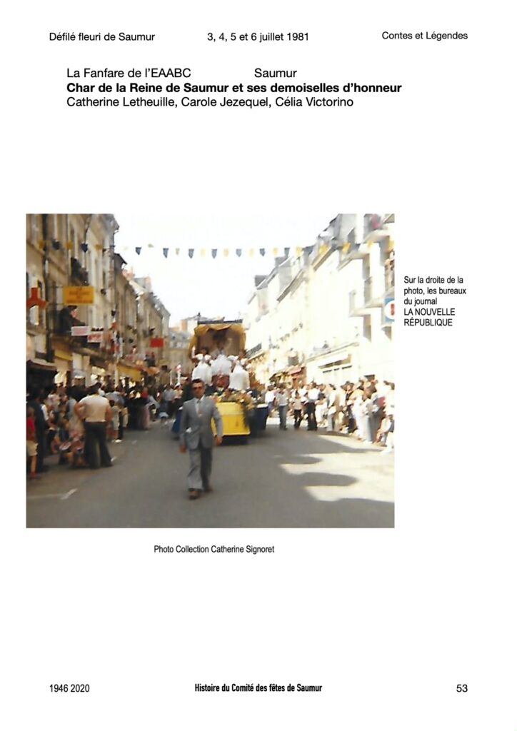 Saumur Mémoires de Fêtes - 1981